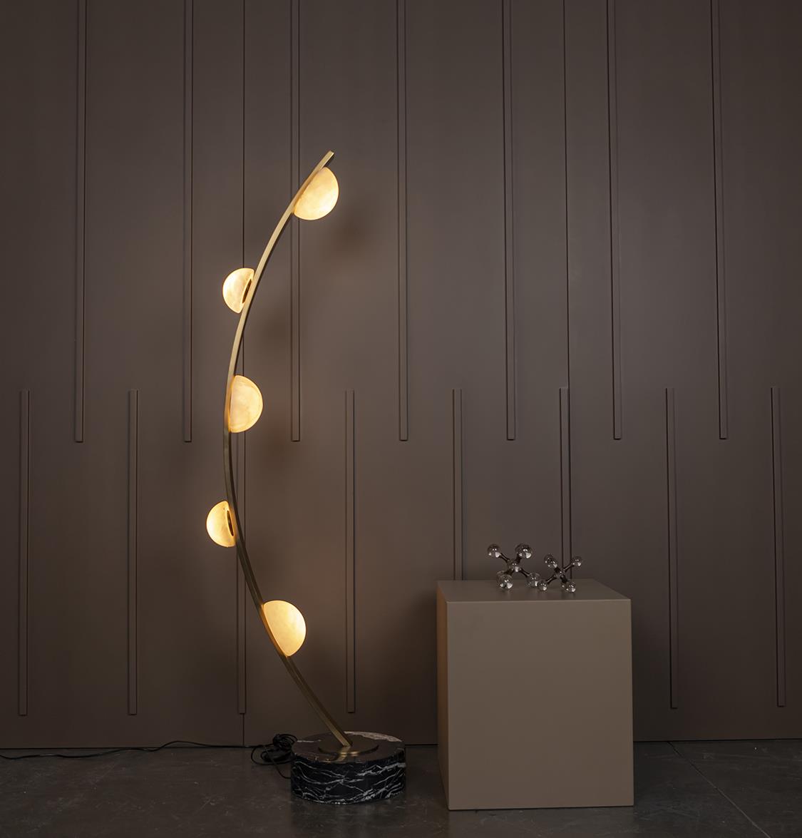 Hartum Marble Antique Floor Lamp - Heka Lighting & Trading Limited