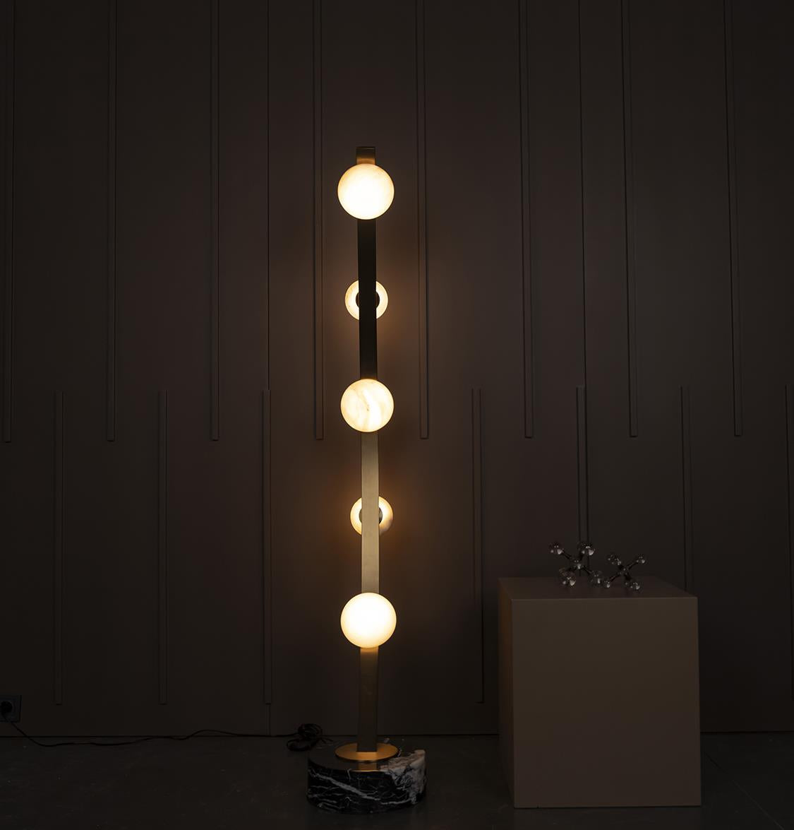 Hartum Marble Antique Floor Lamp - Heka Lighting & Trading Limited