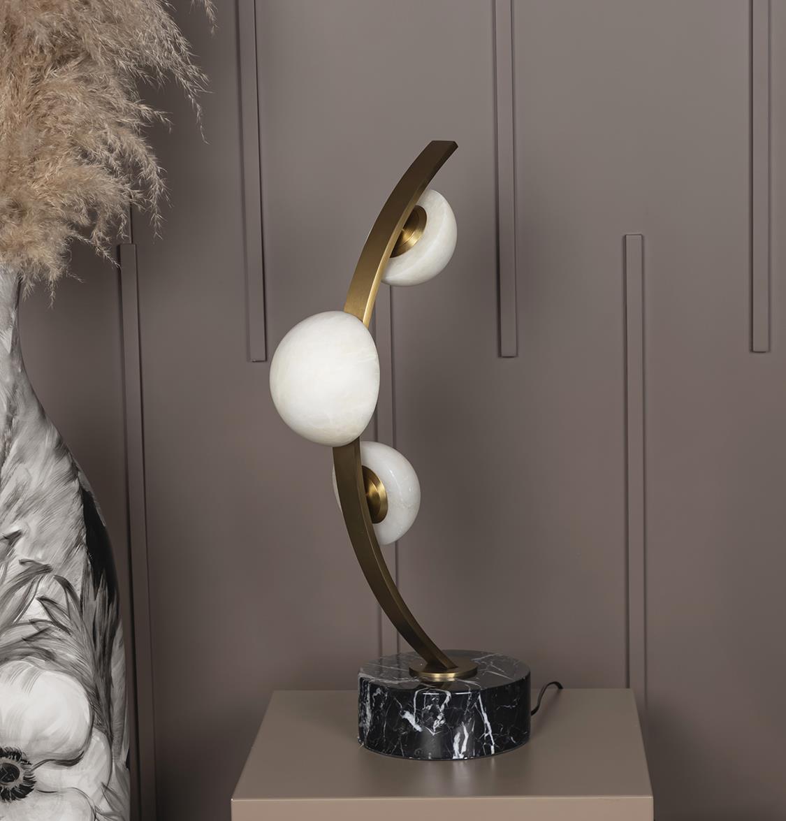 Hartum Marble Antique Table Lamp - Heka Lighting & Trading Limited