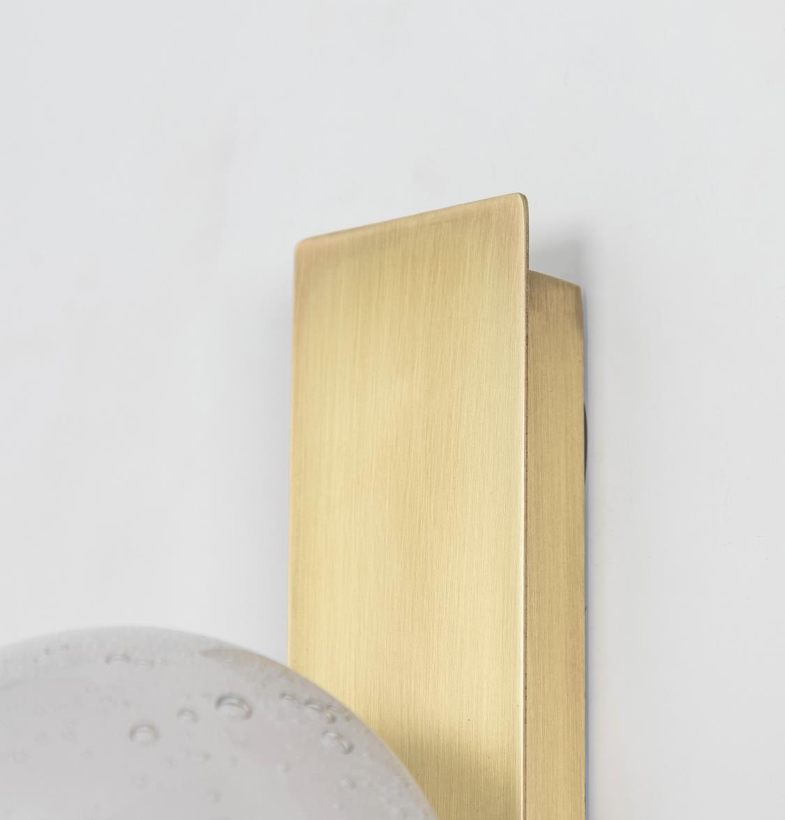 Helsingör Single Bubbly Soft Glass Antique Wall Sconce - Heka Lighting & Trading Limited