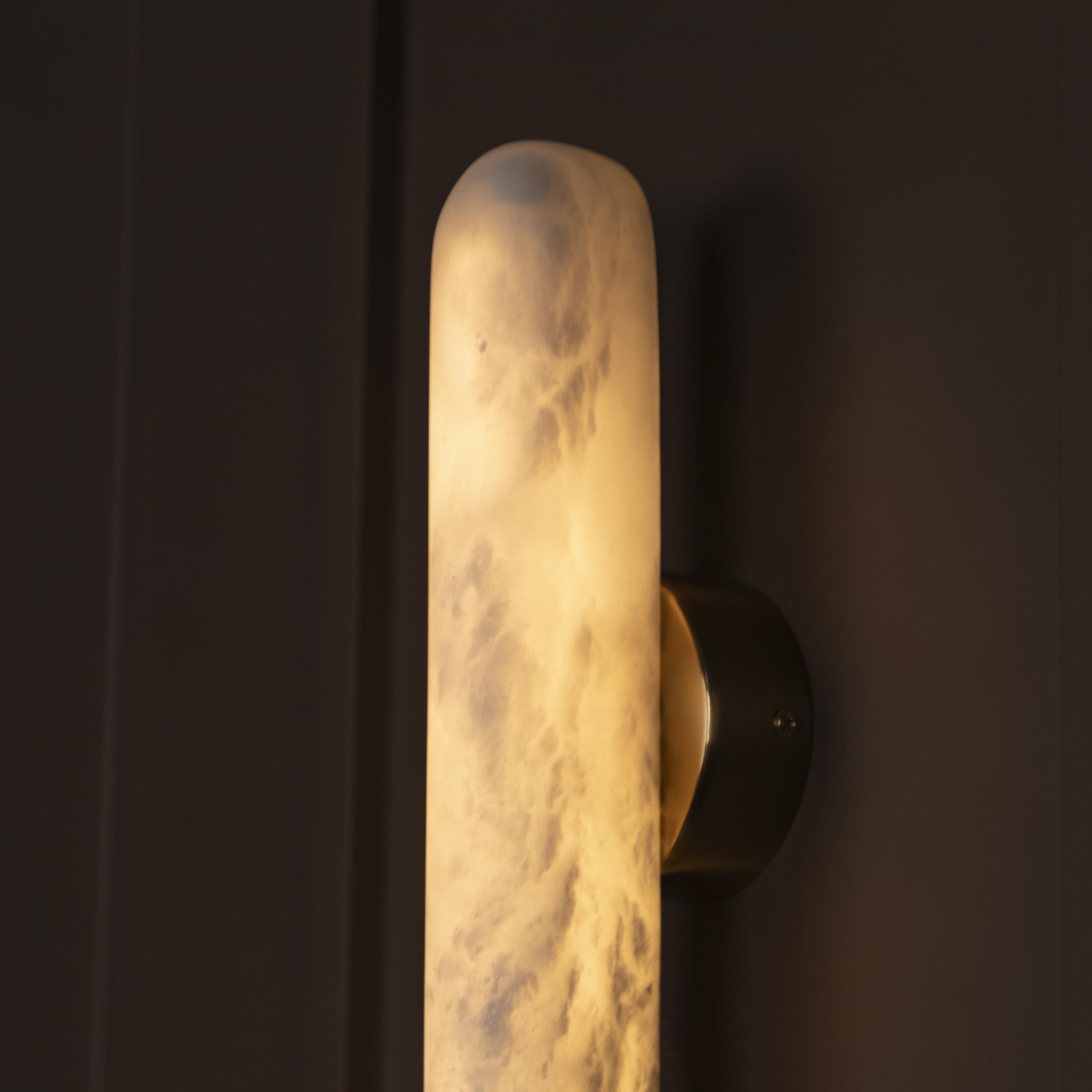 Iguazu Marble Wall Sconce 58 Cm - Heka Lighting & Trading Limited