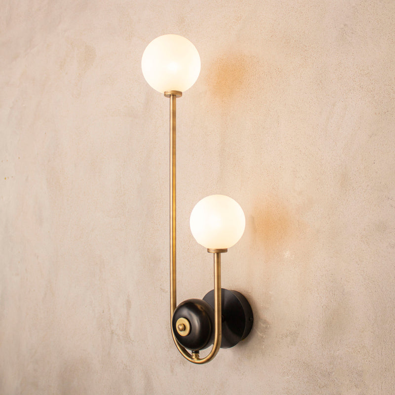 Handmade Vanity Sconce, Modern Brass Wall Lamp, Home Decor Wall Light, Bathroom Housewarming Gift Lighting MODEL : CELSUS
