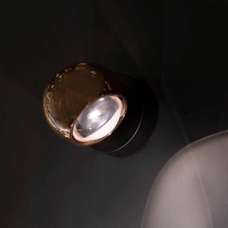 Gold, Platinum or White Single Wall Light, Modern Home Decor Wall Lighting, Art Deco LED Sconce MODEL: BALAMIR
