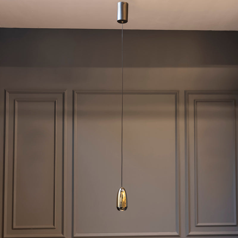 Gold Platinum Single Pendant Light, Modern Home Decor Pendant Lighting Art Deco Pendant Lamp MODEL: YALDIZ