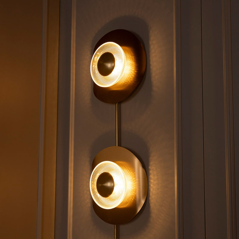 Handmade Wall Lamp, Modern Home Decor Bedside Lighting, Brass Light for Bedroom, Housewarming Gift Sconce MODEL: TRIPLE PEDESA