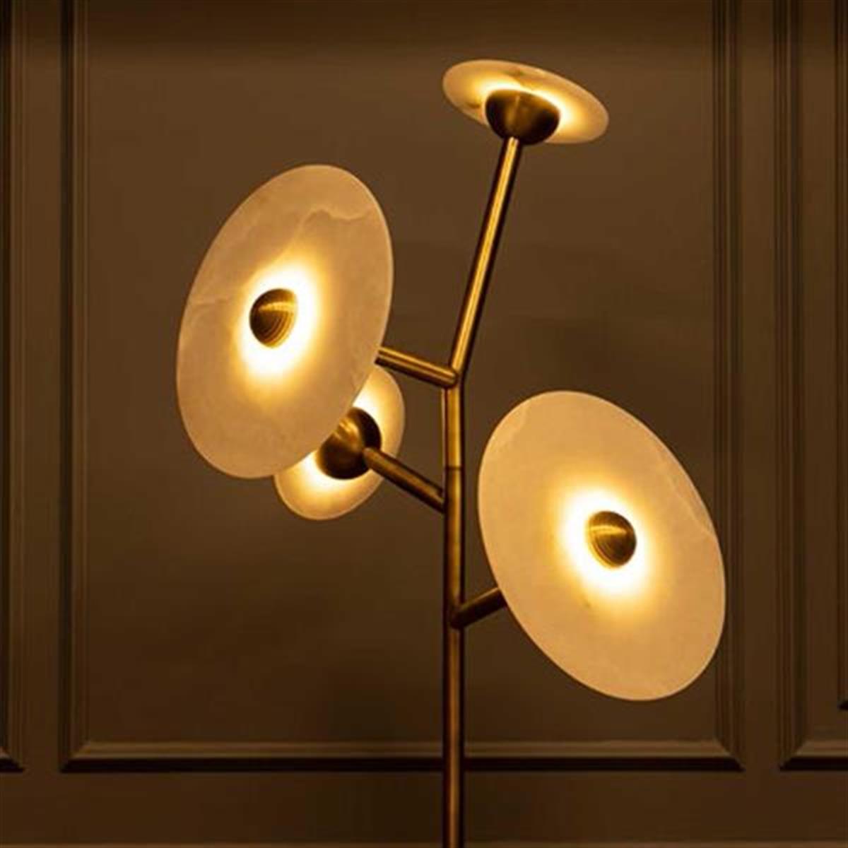 Kampala Marble Floor Lamp - Heka Lighting & Trading Limited