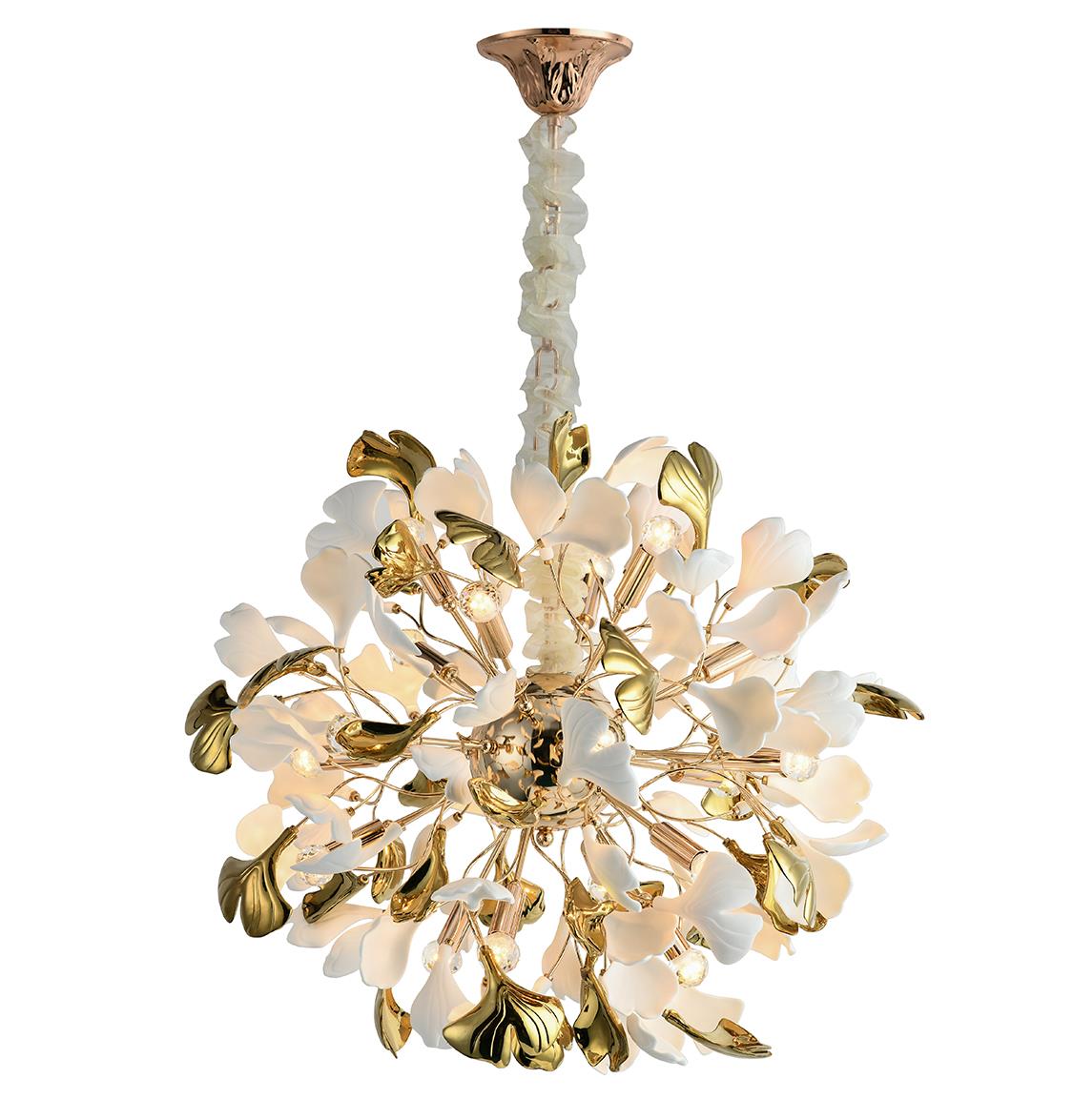 Komor Gold Chandelier 65 Cm - Heka Lighting & Trading Limited