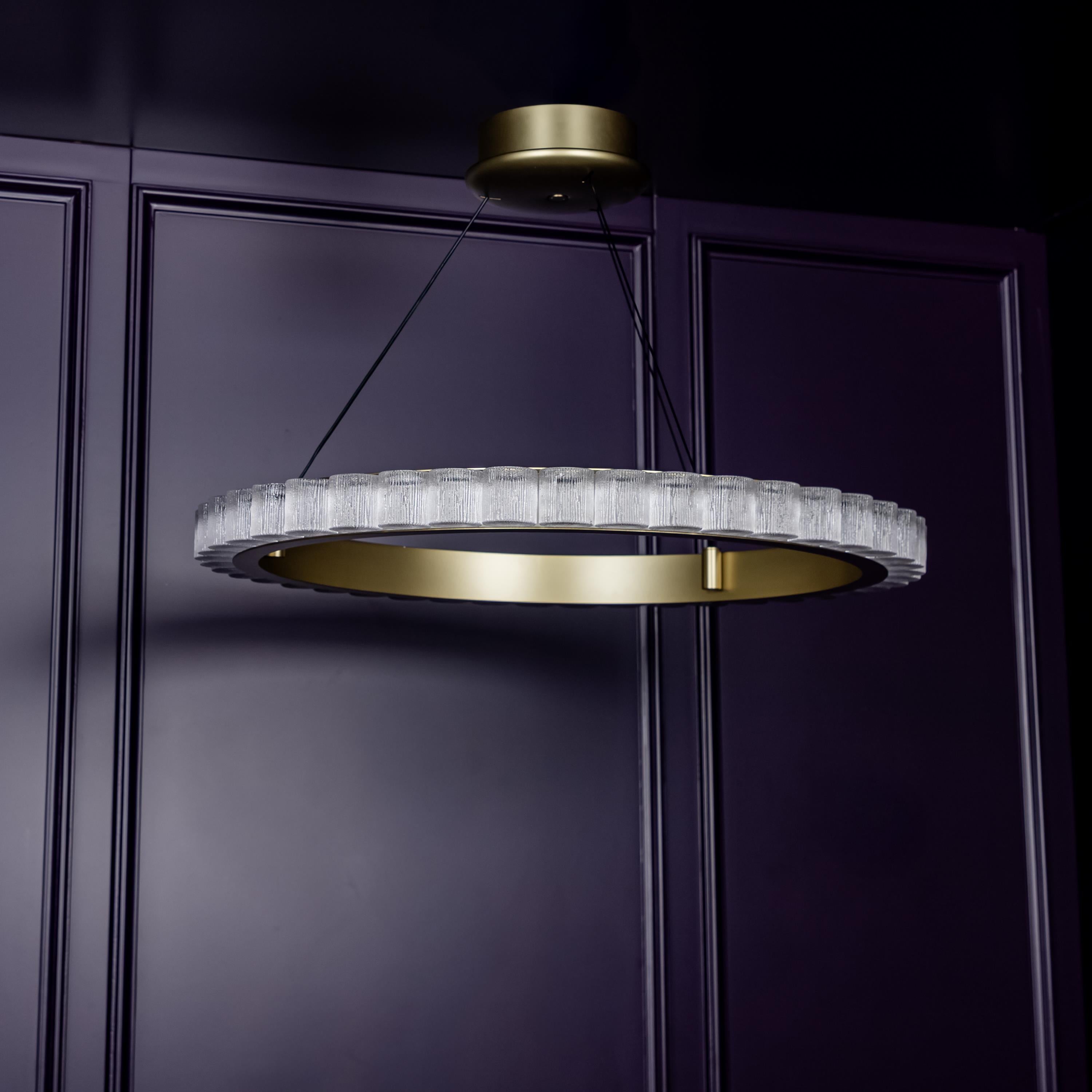 Kongo Frosted Glass Soft Antique Chandelier - Heka Lighting & Trading Limited