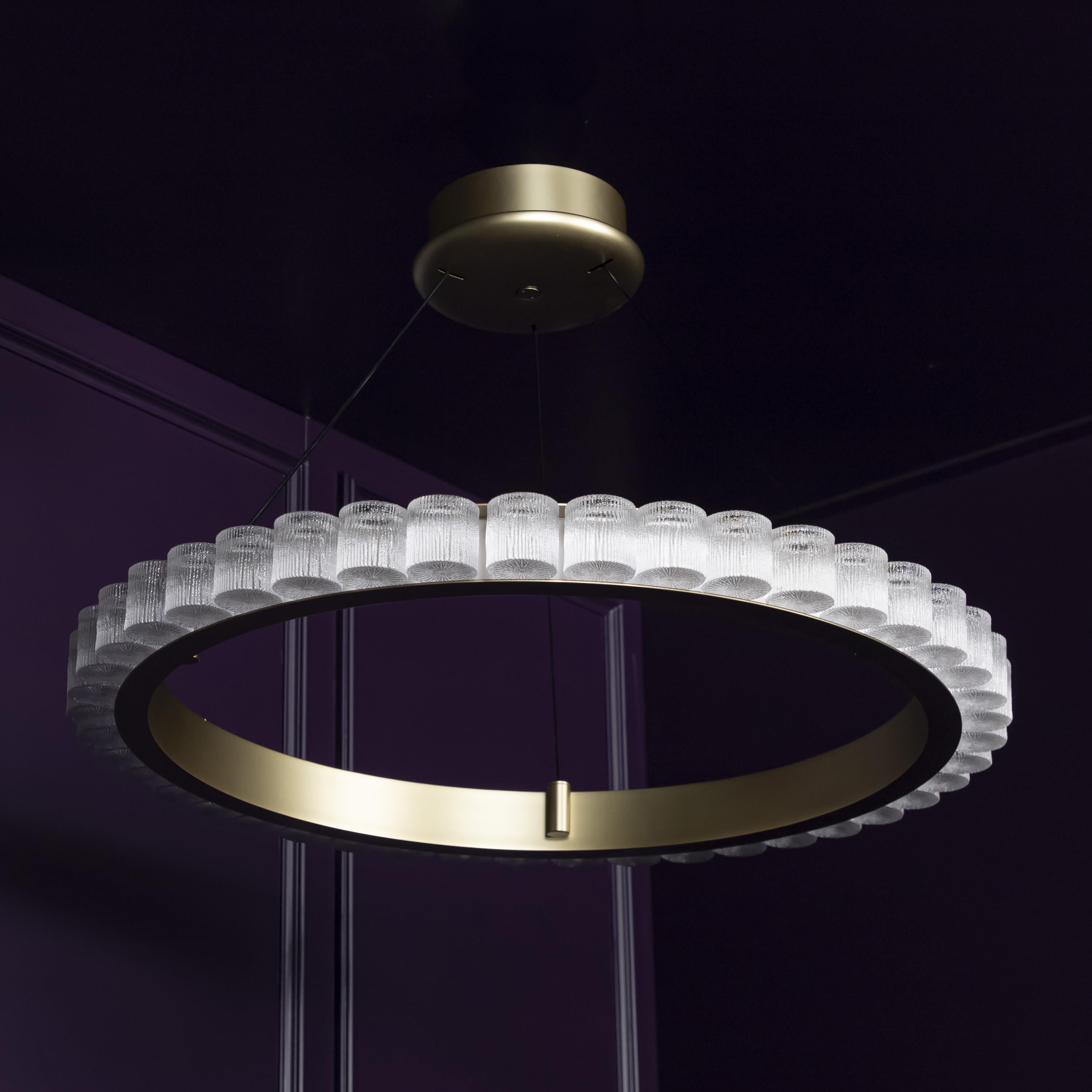 Kongo Frosted Glass Soft Antique Chandelier - Heka Lighting & Trading Limited