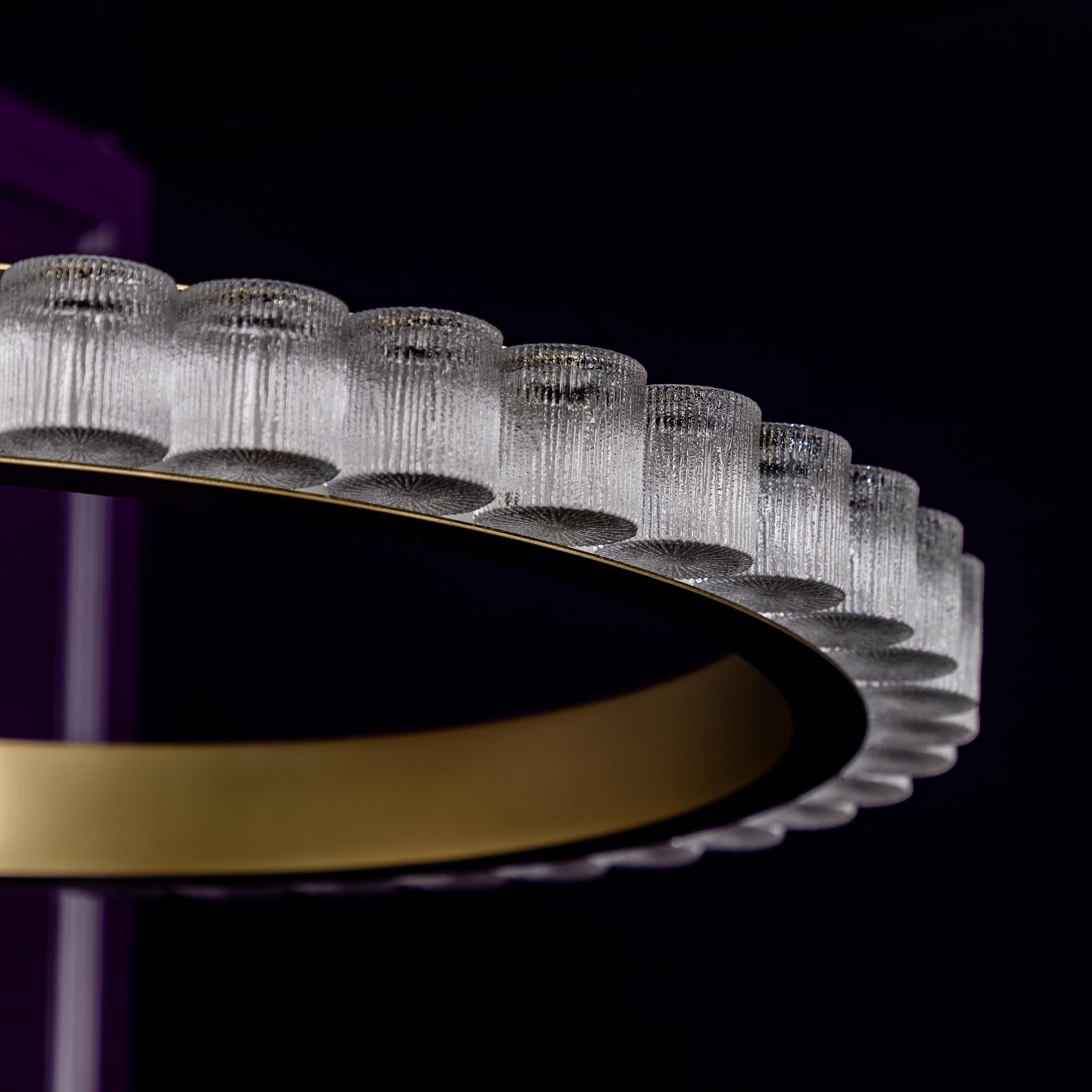 Kongo Frosted Glass Soft Antique Chandelier - Heka Lighting & Trading Limited