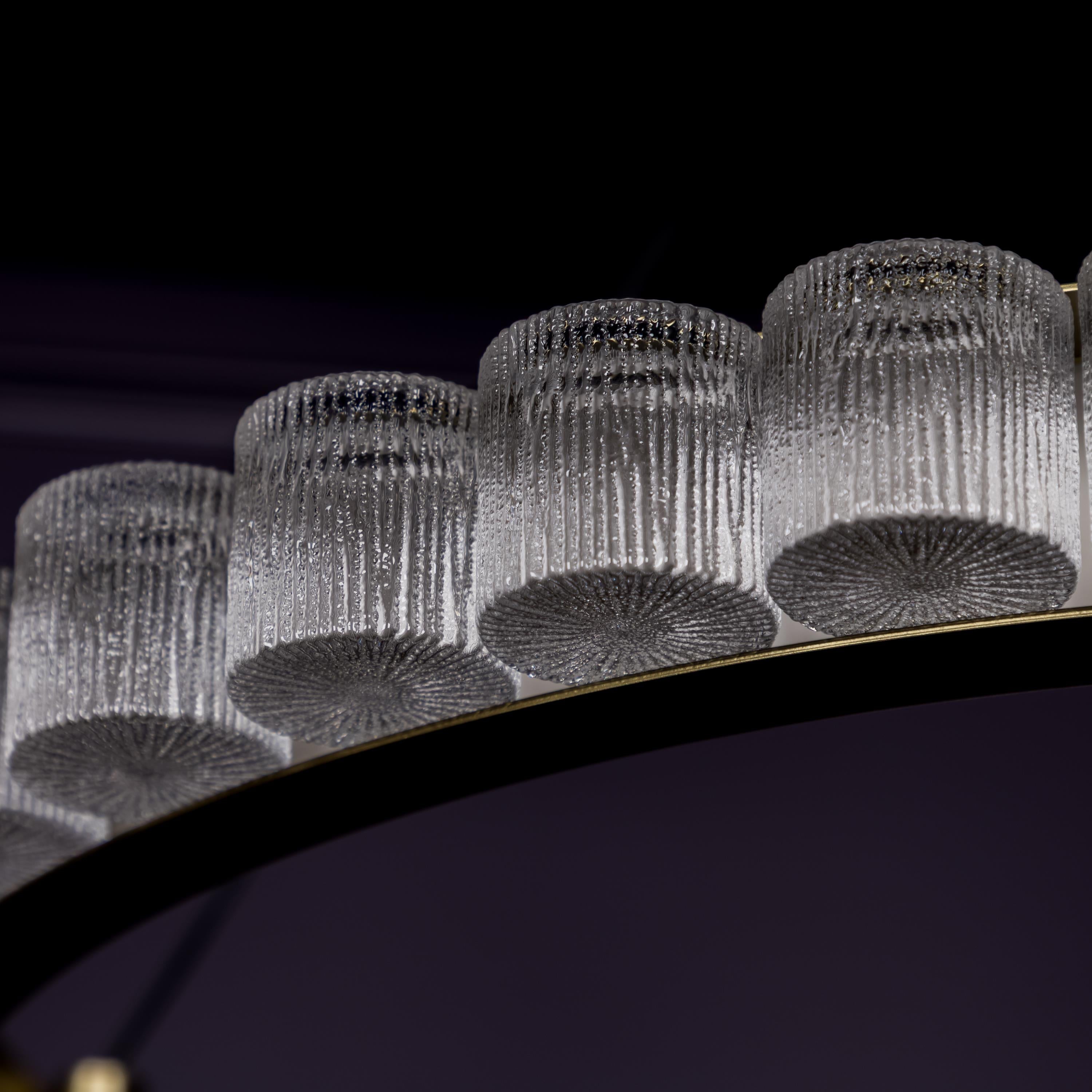 Kongo Frosted Glass Soft Antique Chandelier - Heka Lighting & Trading Limited