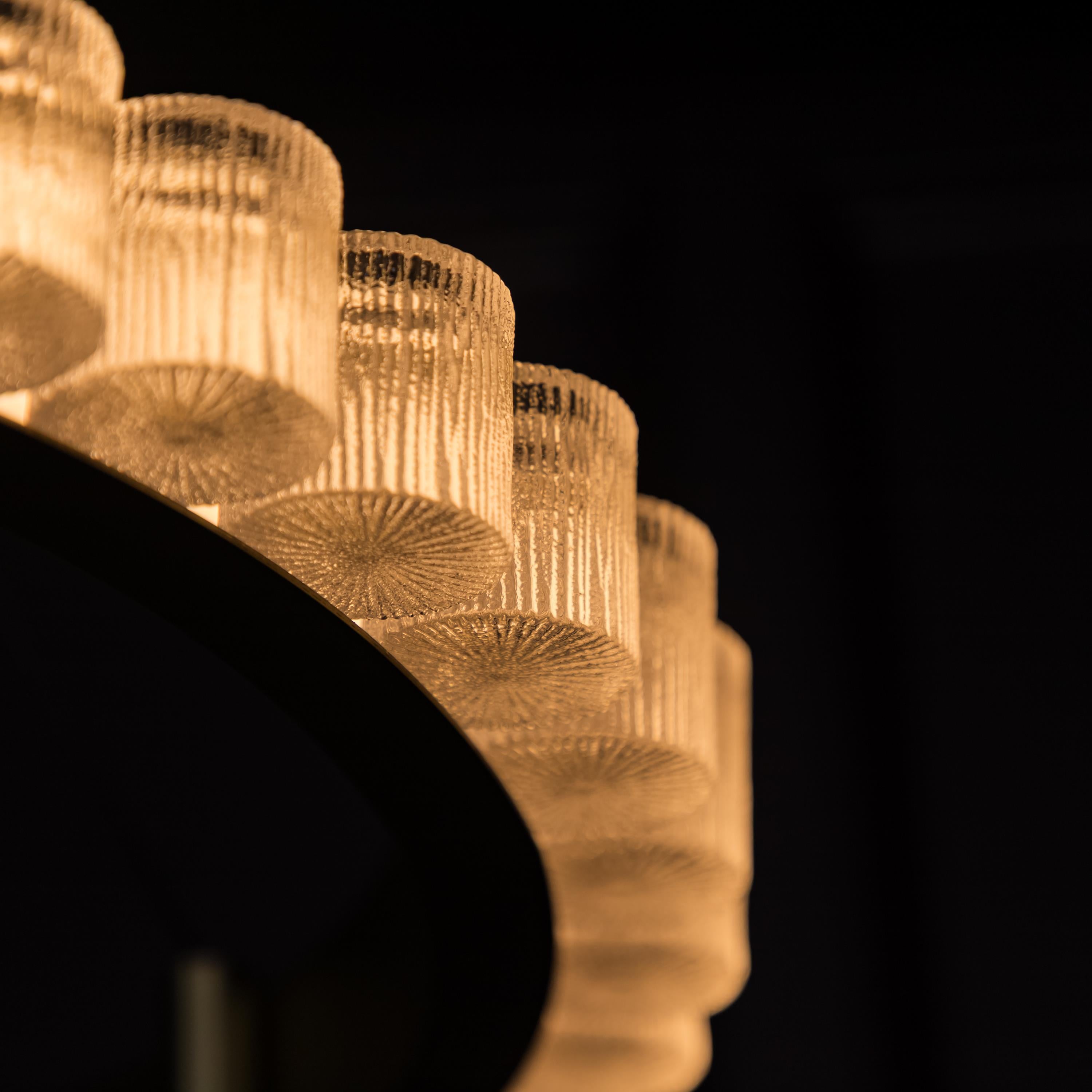 Kongo Frosted Glass Soft Antique Chandelier - Heka Lighting & Trading Limited