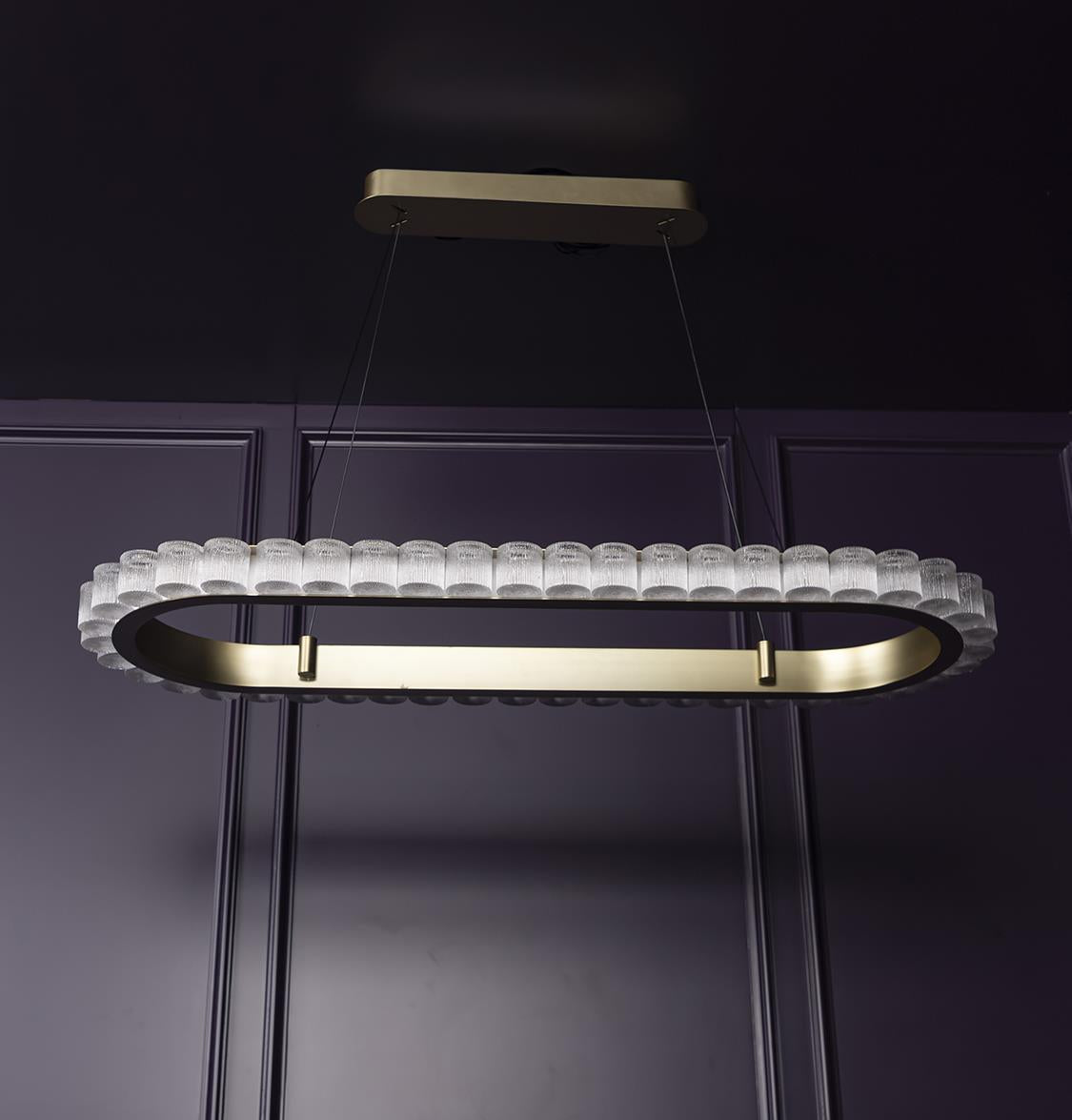 Kongo Frosted Glass Soft Antique Dining Table Chandelier - Heka Lighting & Trading Limited