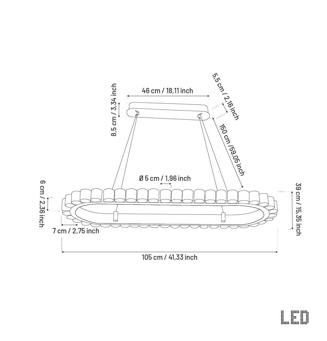Kongo Frosted Glass Soft Antique Dining Table Chandelier - Heka Lighting & Trading Limited