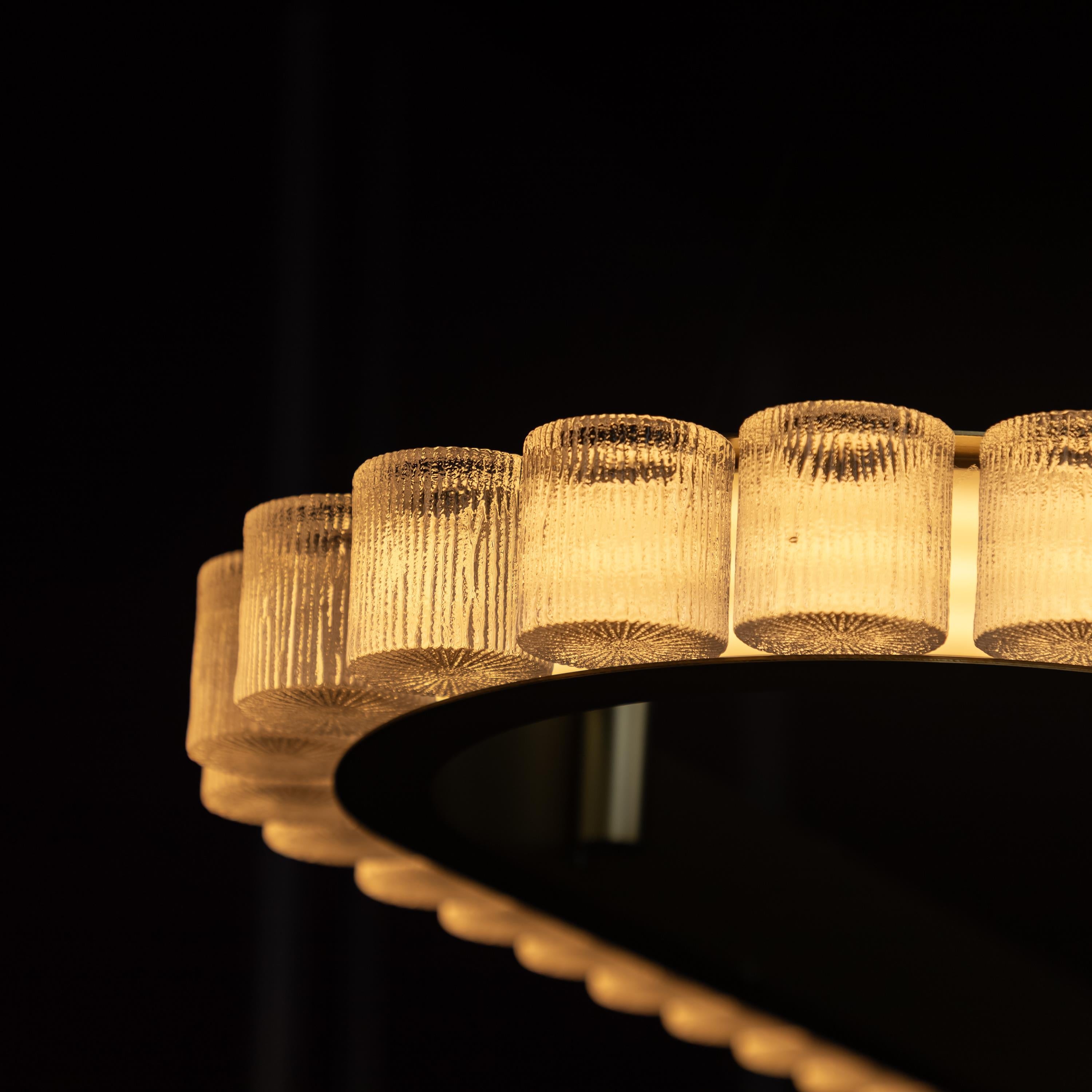 Kongo Frosted Glass Soft Antique Dining Table Chandelier - Heka Lighting & Trading Limited