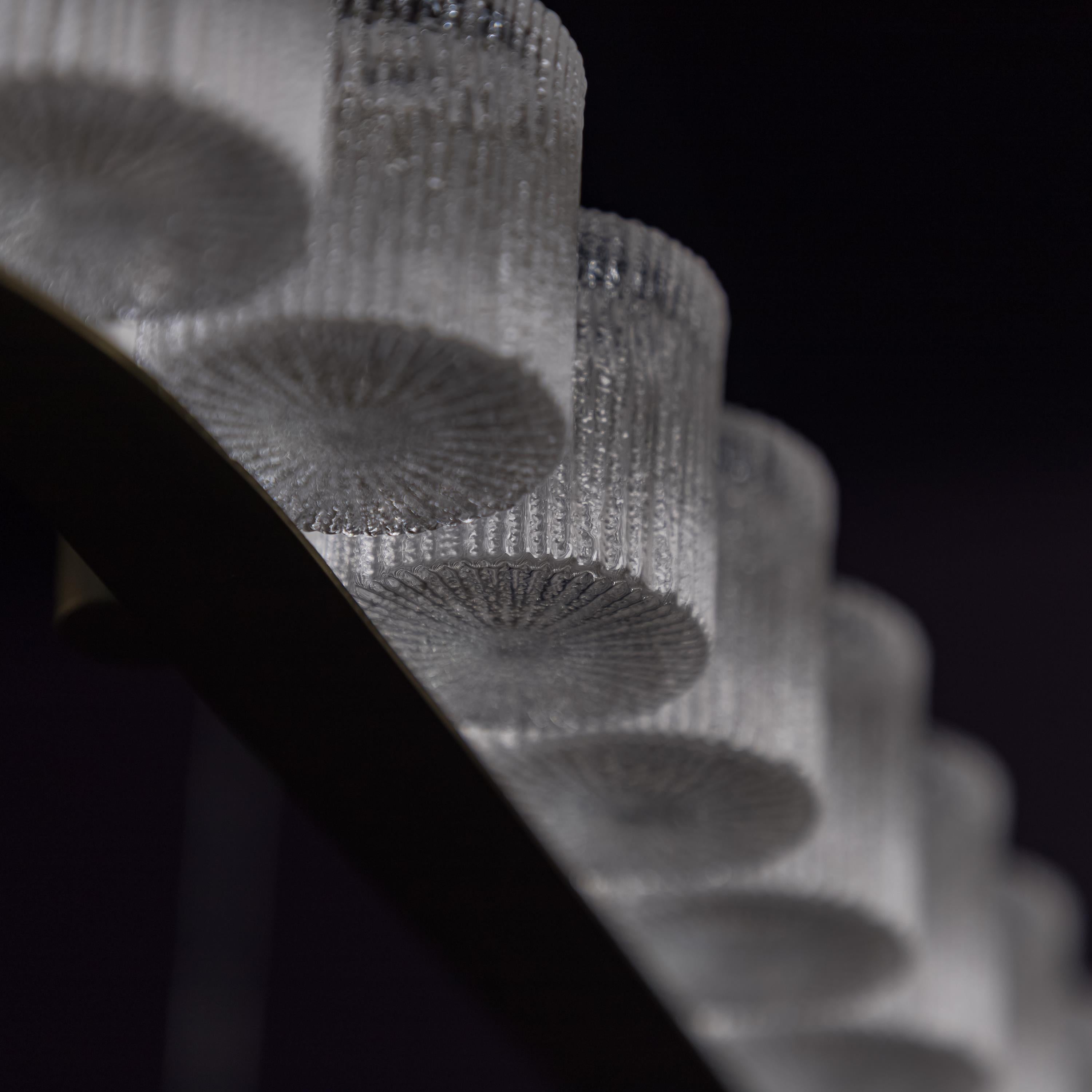 Kongo Frosted Glass Soft Antique Dining Table Chandelier - Heka Lighting & Trading Limited