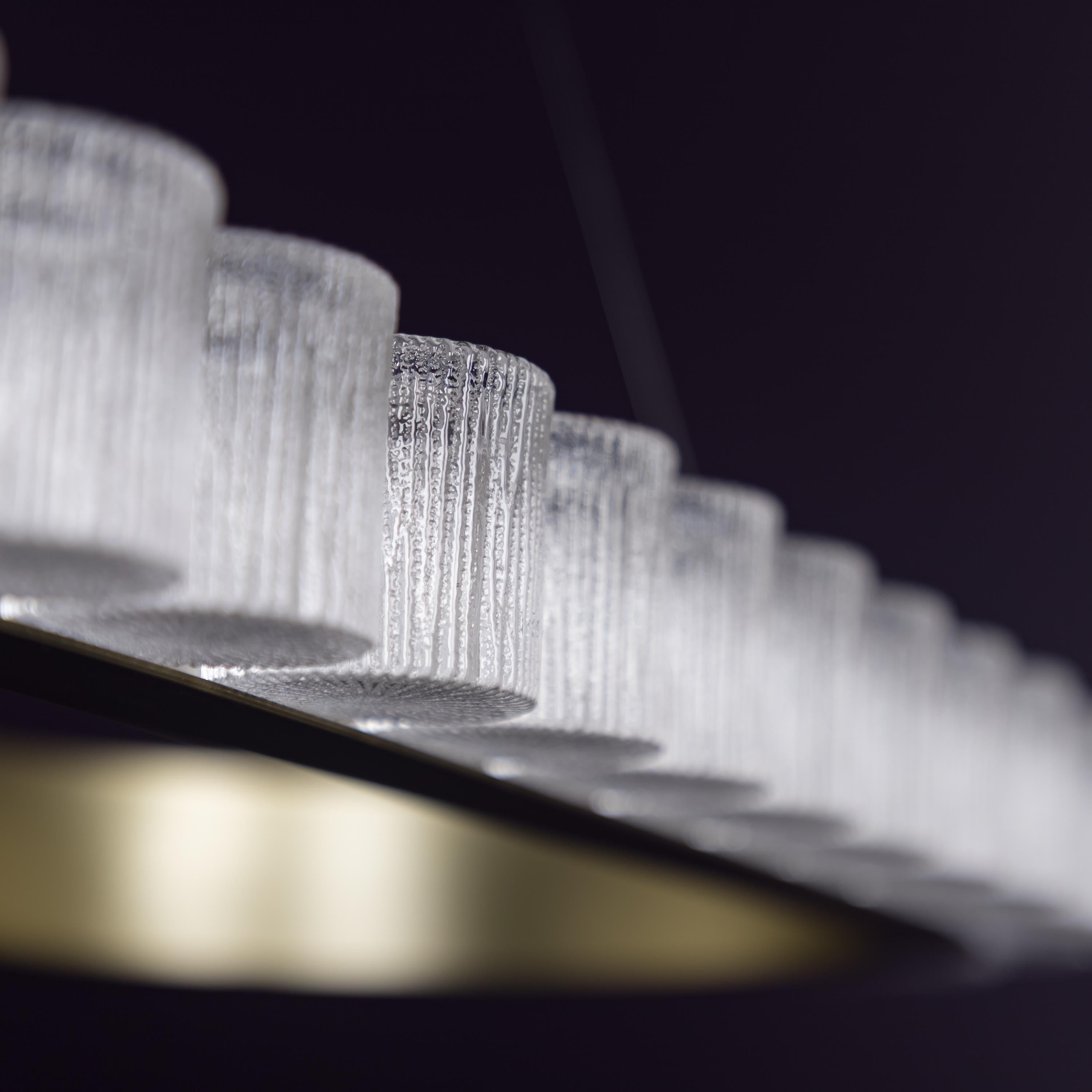 Kongo Frosted Glass Soft Antique Dining Table Chandelier - Heka Lighting & Trading Limited