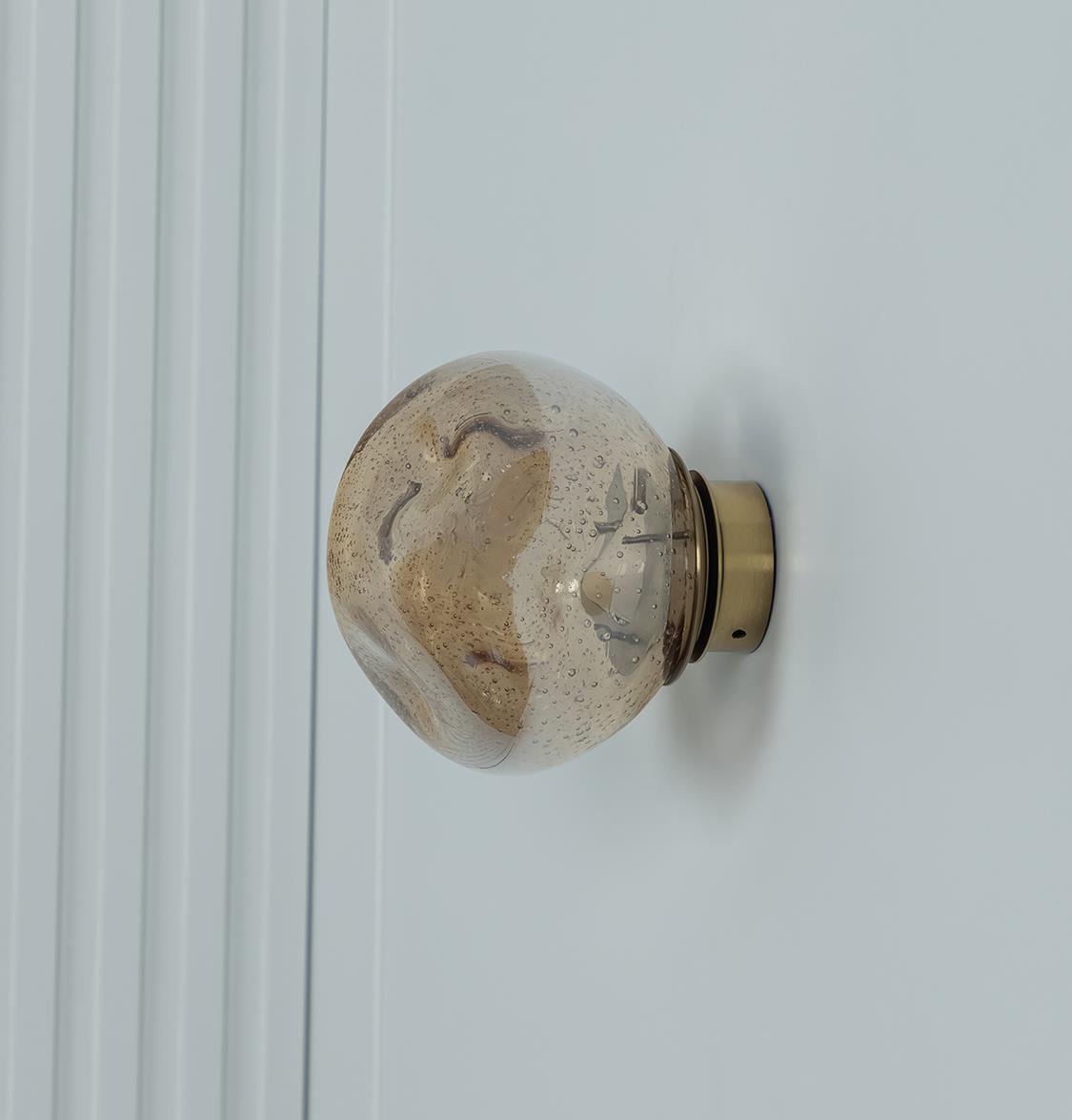 Kopenhag Bubbly Honey Glass Antique Wall Sconce - Heka Lighting & Trading Limited