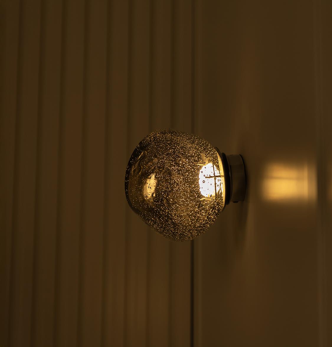 Kopenhag Bubbly Smoked Glass Chrome Wall Sconce - Heka Lighting & Trading Limited