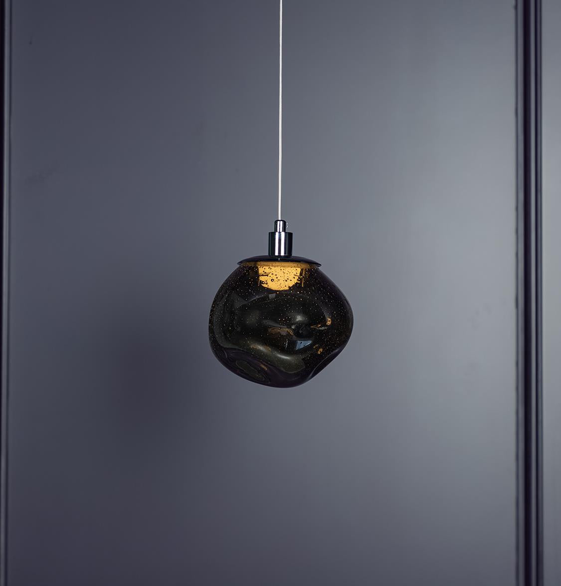 Kopenhag Bubbly Smoked Glass Chrome Pendant Light - Heka Lighting & Trading Limited