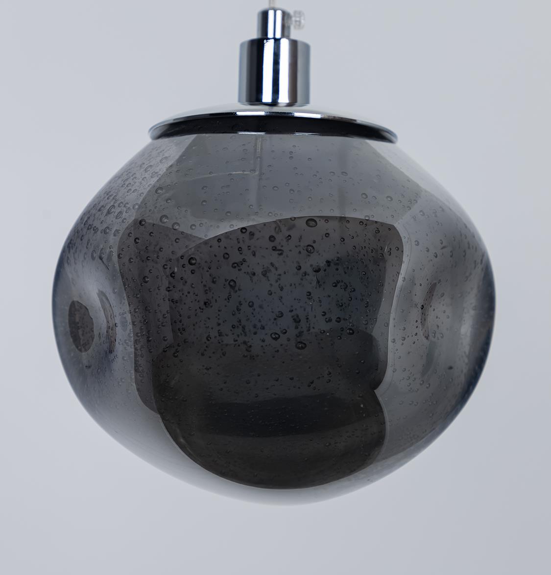 Kopenhag Bubbly Smoked Glass Chrome Pendant Light - Heka Lighting & Trading Limited