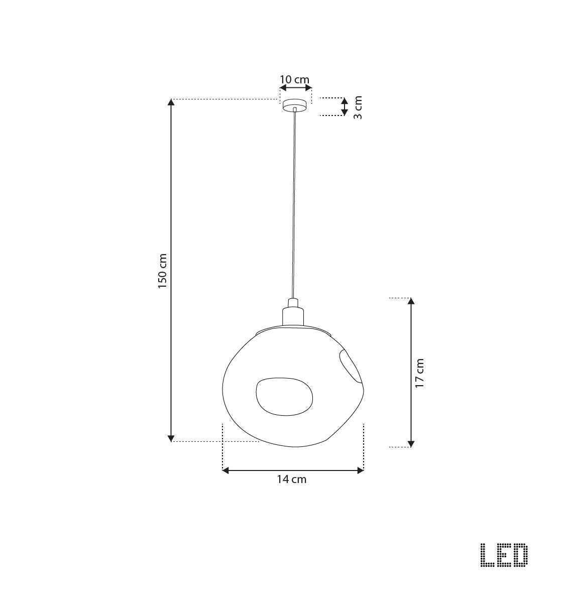 Kopenhag Bubbly Soft Glass Chrome Pendant Light Chandelier - Heka Lighting & Trading Limited