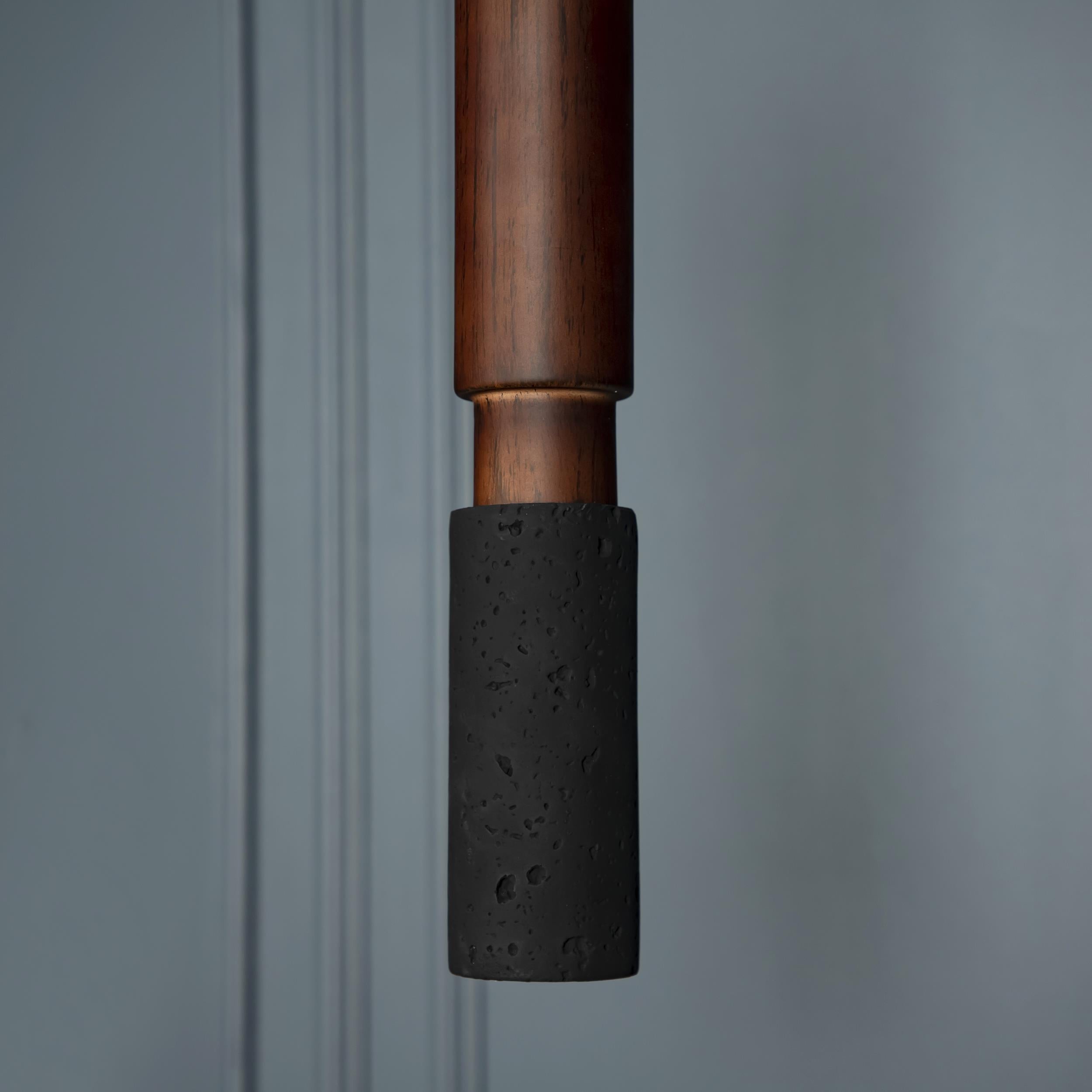 Kovak Single Black Concrete Gu10 Pendant Light Chandelier - Heka Lighting & Trading Limited