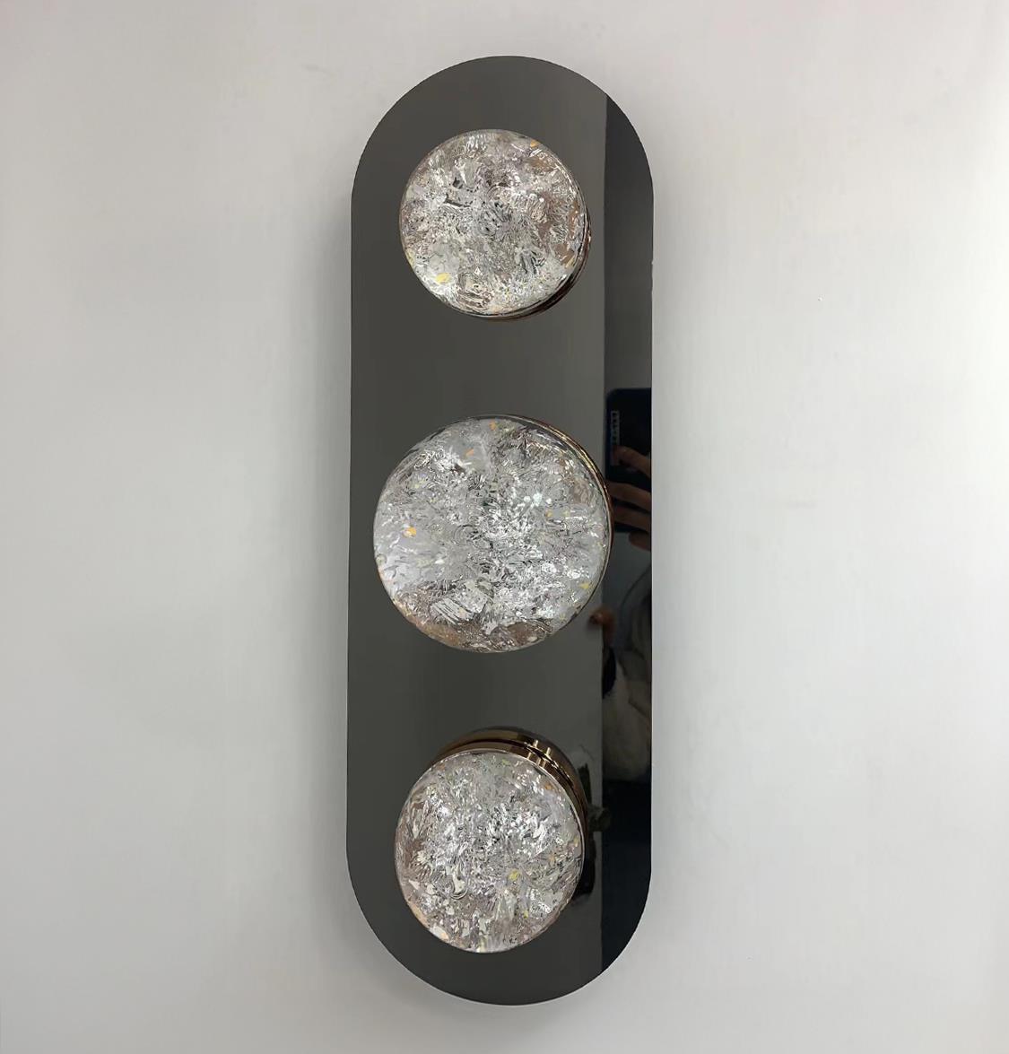 Lima Triple Transparent Acrylic Platinum Led Wall Sconce - Heka Lighting & Trading Limited