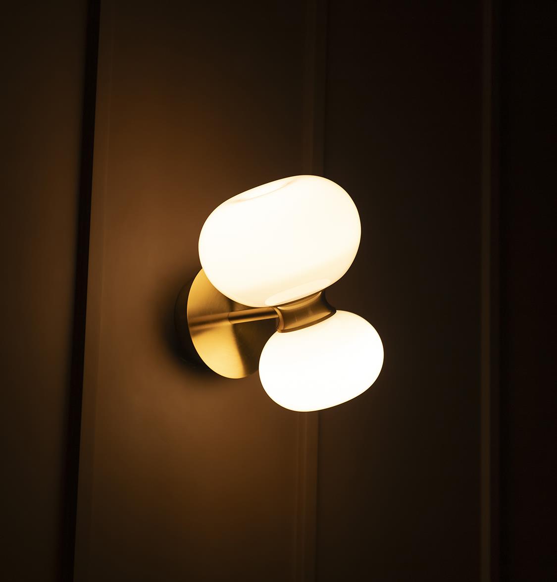 Linz Soft Glass Antique Wall Sconce - Heka Lighting & Trading Limited