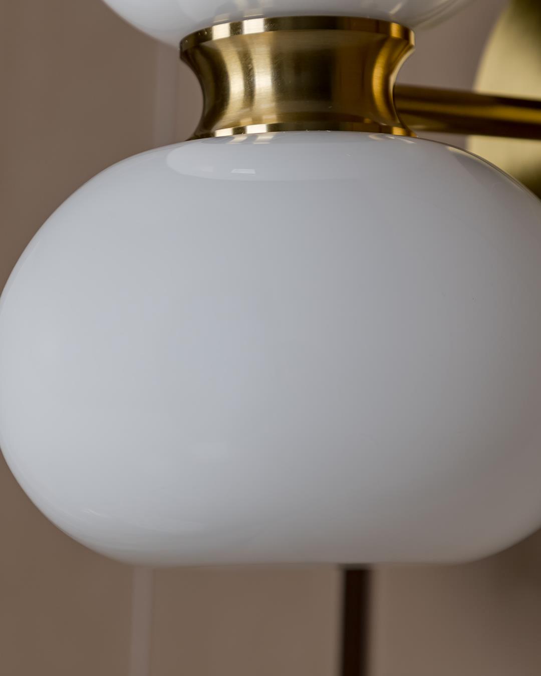 Linz Soft Glass Antique Wall Sconce - Heka Lighting & Trading Limited