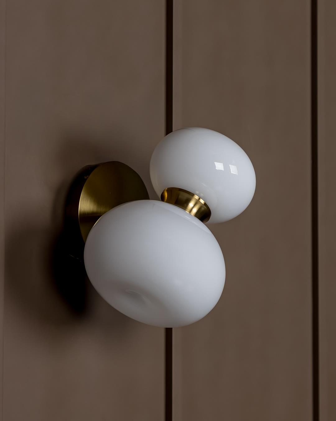 Linz Soft Glass Antique Wall Sconce - Heka Lighting & Trading Limited