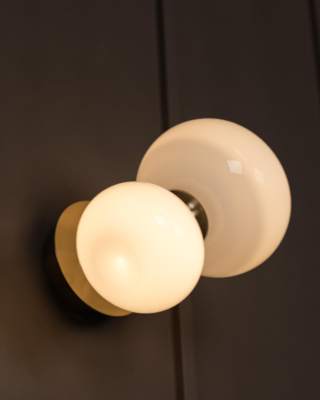 Linz Soft Glass Antique Wall Sconce - Heka Lighting & Trading Limited