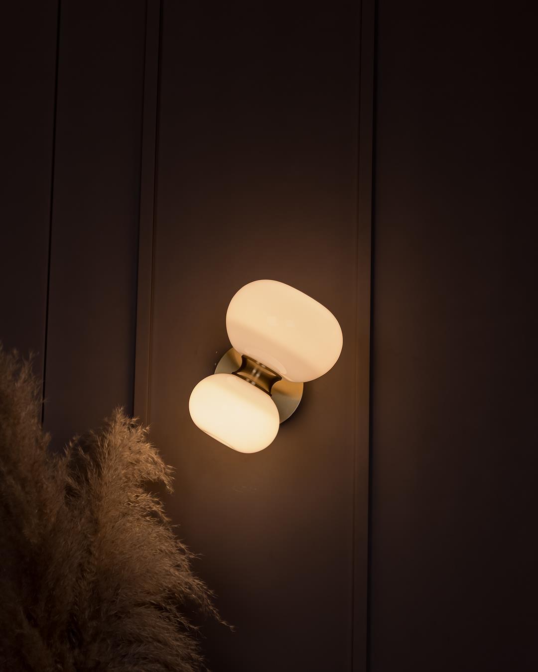 Linz Soft Glass Antique Wall Sconce - Heka Lighting & Trading Limited