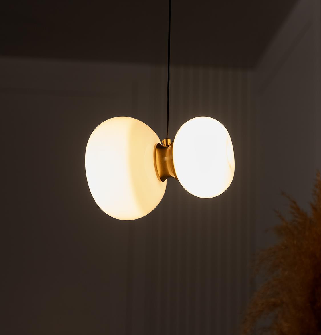 Linz Soft Glass Antique Pendant Light Chandelier - Heka Lighting & Trading Limited