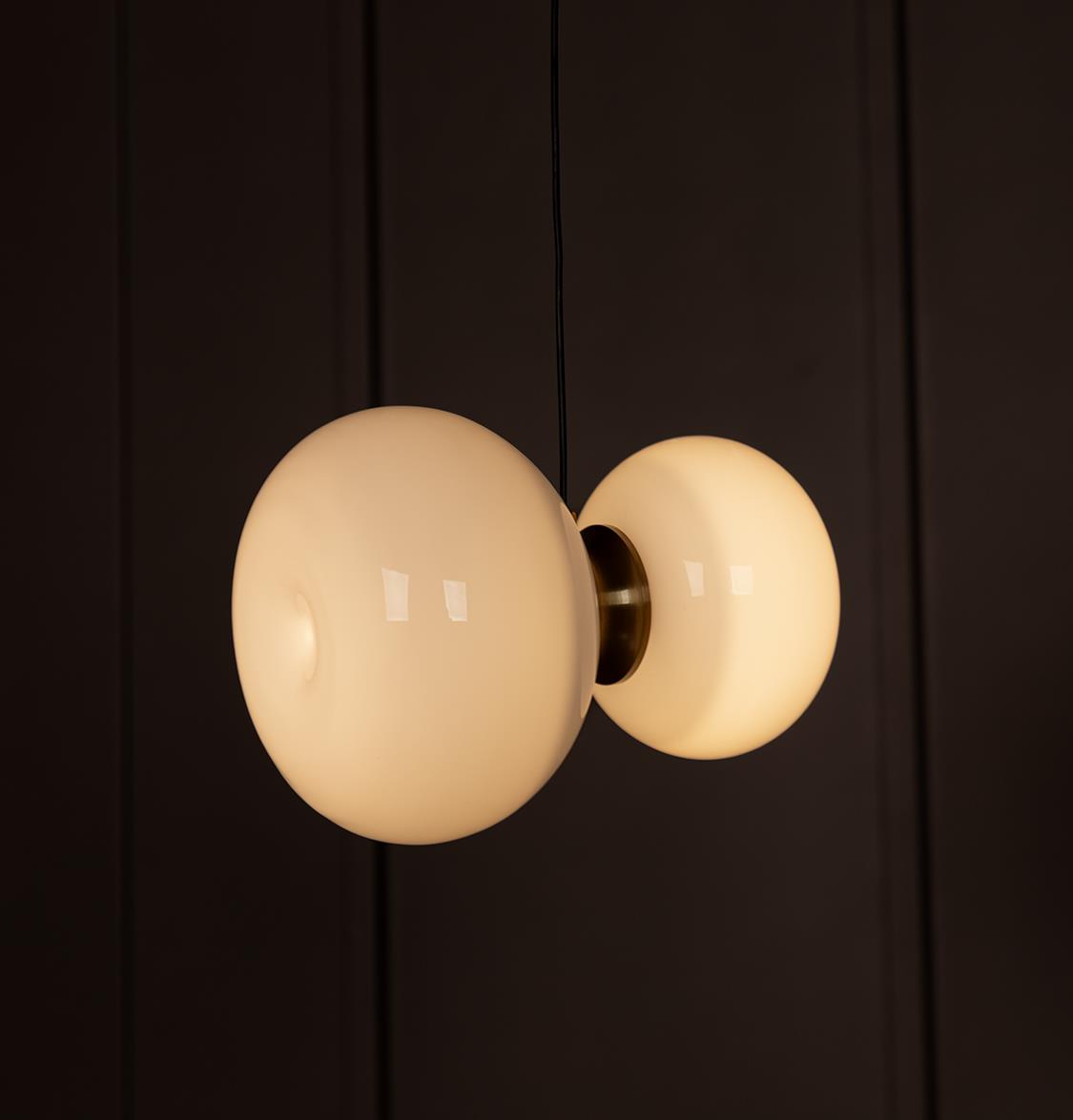 Linz Soft Glass Antique Pendant Light Chandelier - Heka Lighting & Trading Limited