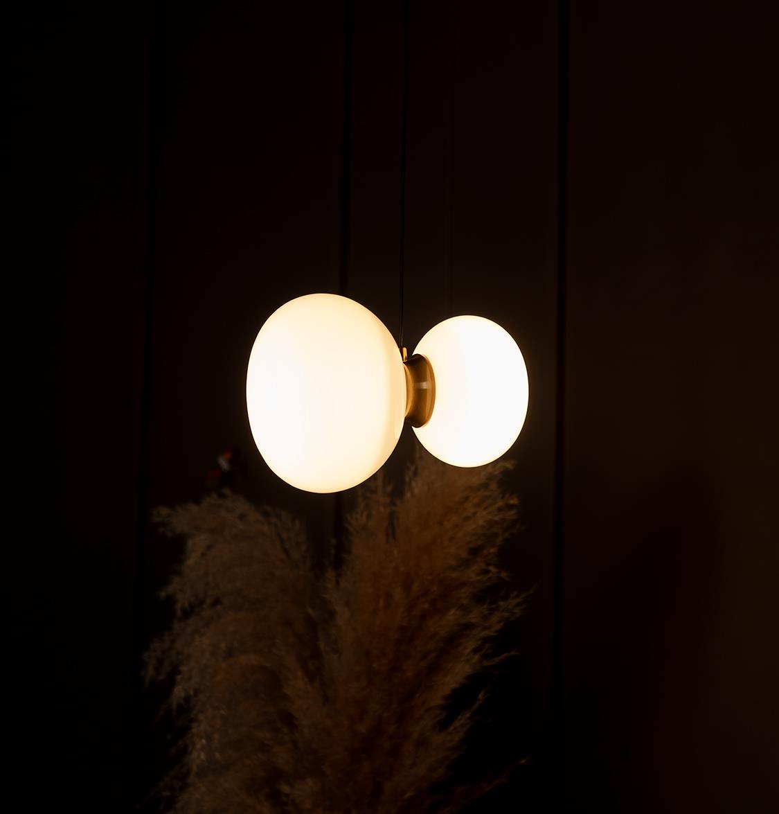 Linz Soft Glass Antique Pendant Light Chandelier - Heka Lighting & Trading Limited