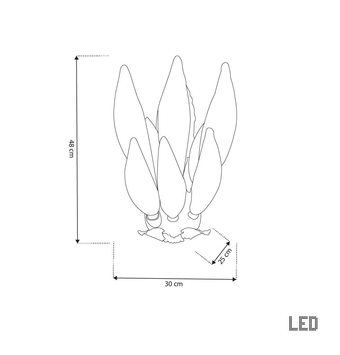 Lüksemburg 6 Transparent Glass Gold Aluminum Led Wall Sconce - Heka Lighting & Trading Limited