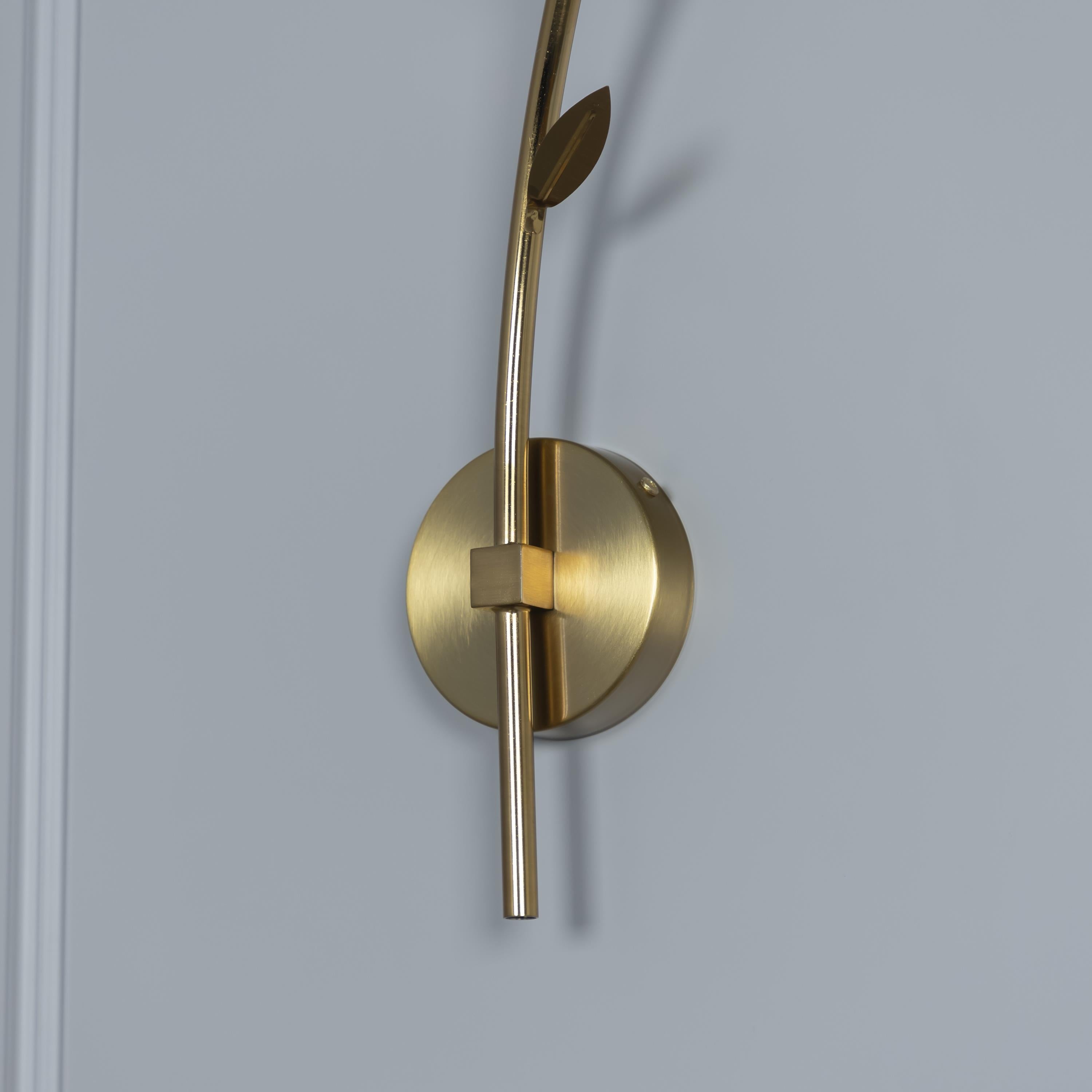 Madra Single Opal Glass Antique Wall Sconce - Heka Lighting & Trading Limited