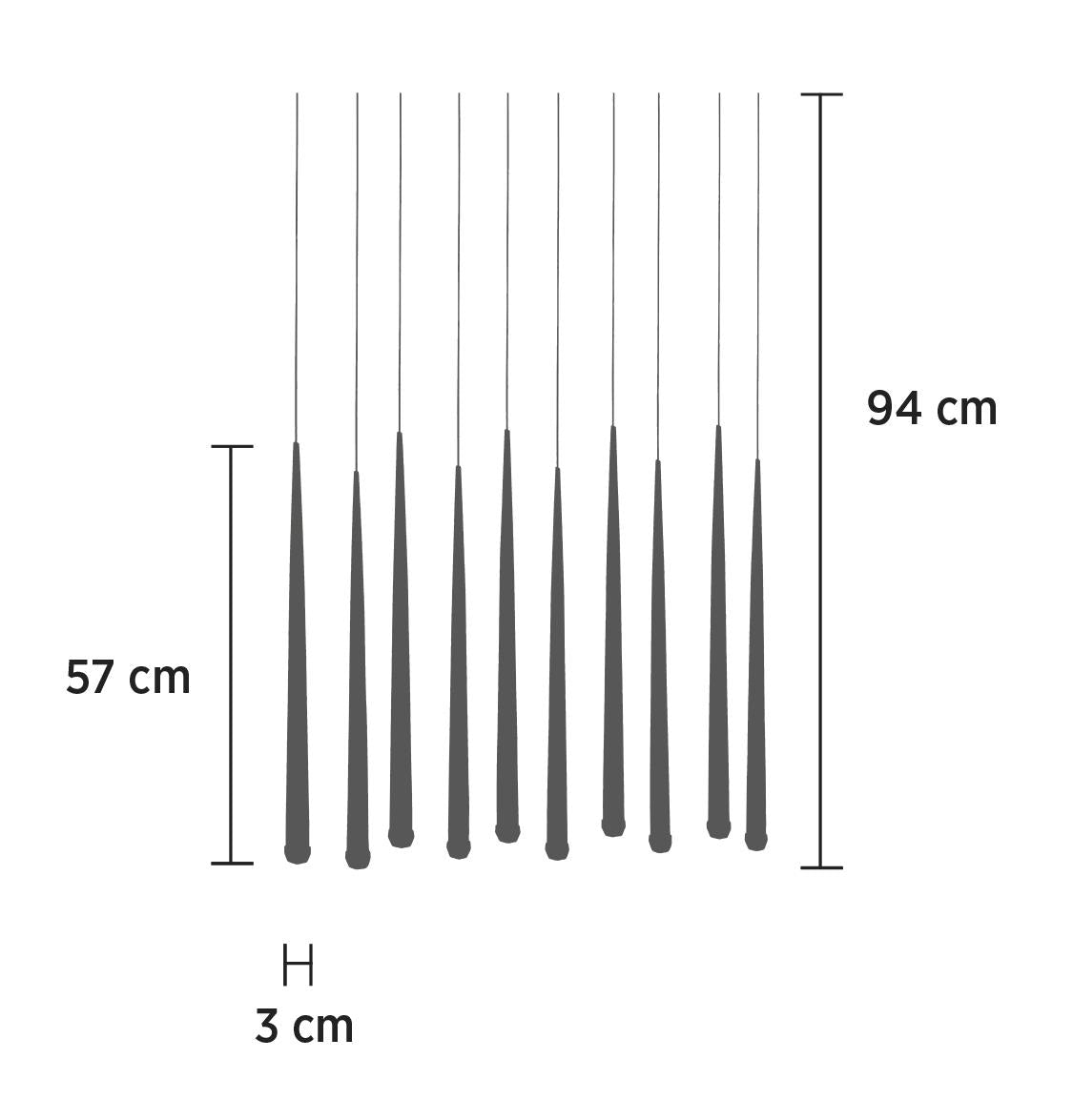 Madrid Single Black Torch Led Pendant Light Chandelier - Heka Lighting & Trading Limited