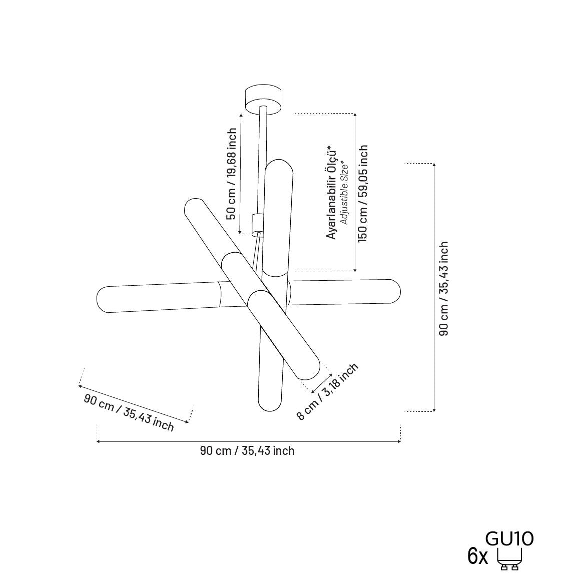 Manila Transparent Glass Gold Pendant Light Chandelier - Heka Lighting & Trading Limited