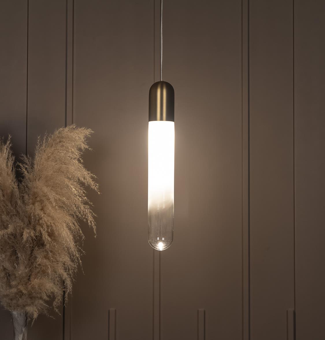 Manila Transparent Glass Gold Single Pendant Light Chandelier - Heka Lighting & Trading Limited