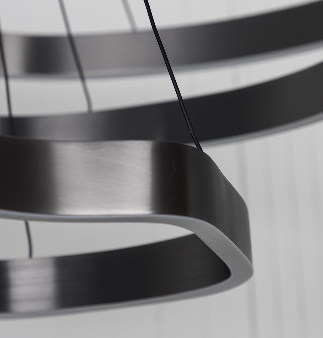 Marsis 3-Row Stainless Platinum Living Room Led Chandelier - Heka Lighting & Trading Limited