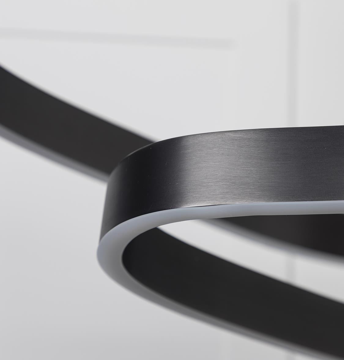 Marsis 3-Row Stainless Platinum Living Room Led Chandelier - Heka Lighting & Trading Limited