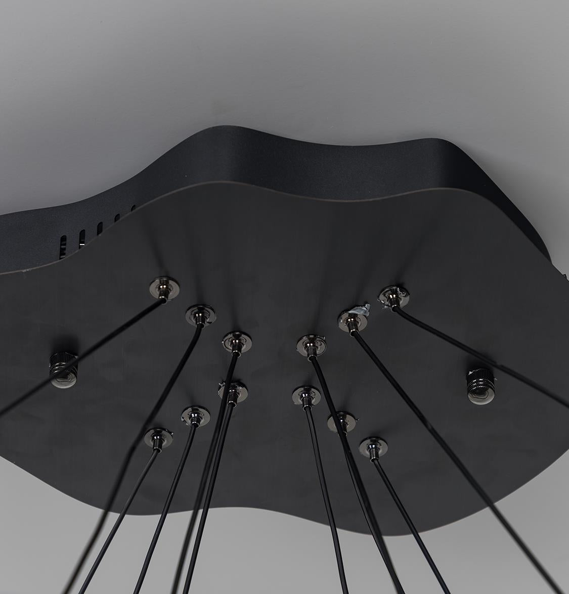 Marsis 3-Row Stainless Platinum Living Room Led Chandelier - Heka Lighting & Trading Limited