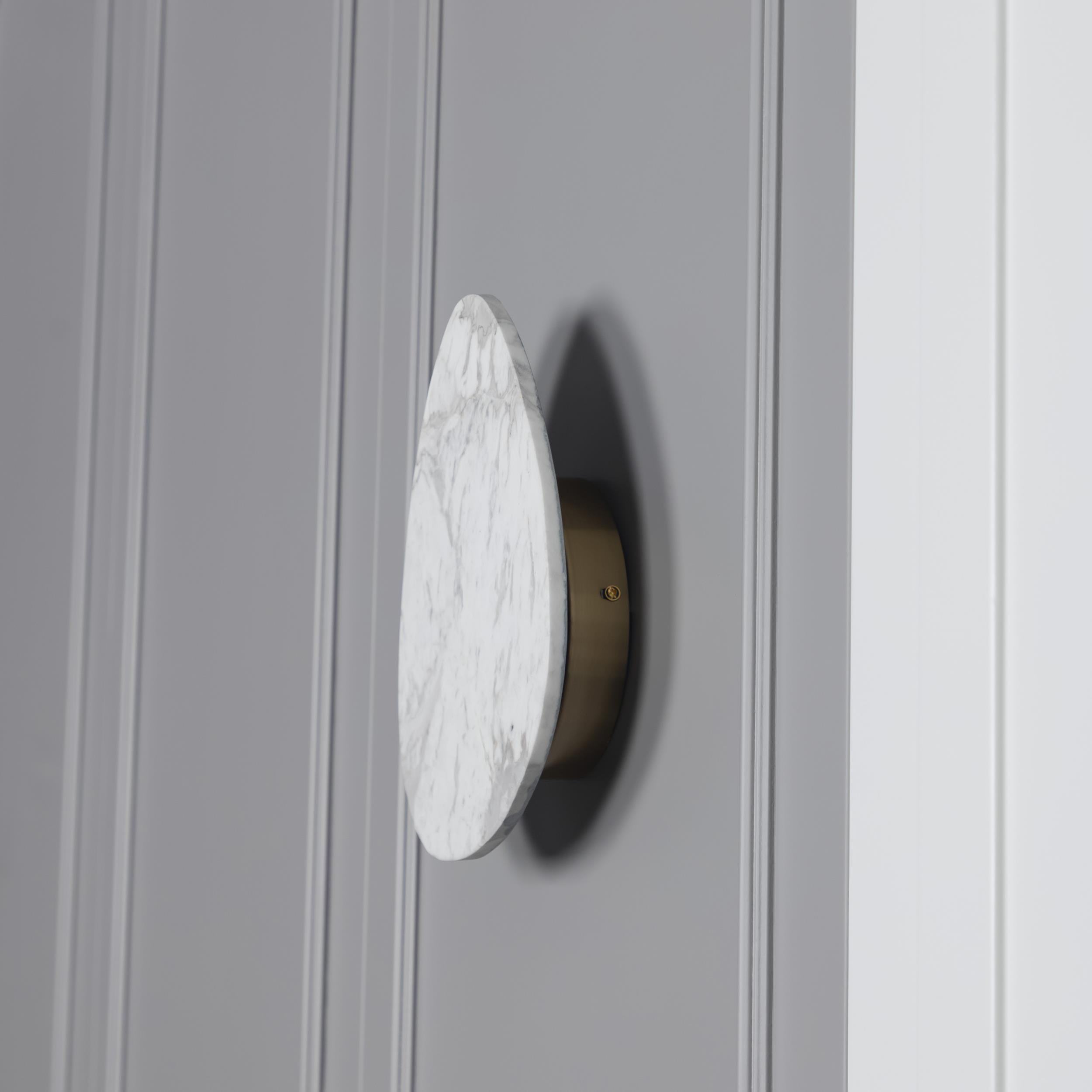 Medusa White Marbled Antique Led Wall Sconce 38 Cm - Heka Lighting & Trading Limited