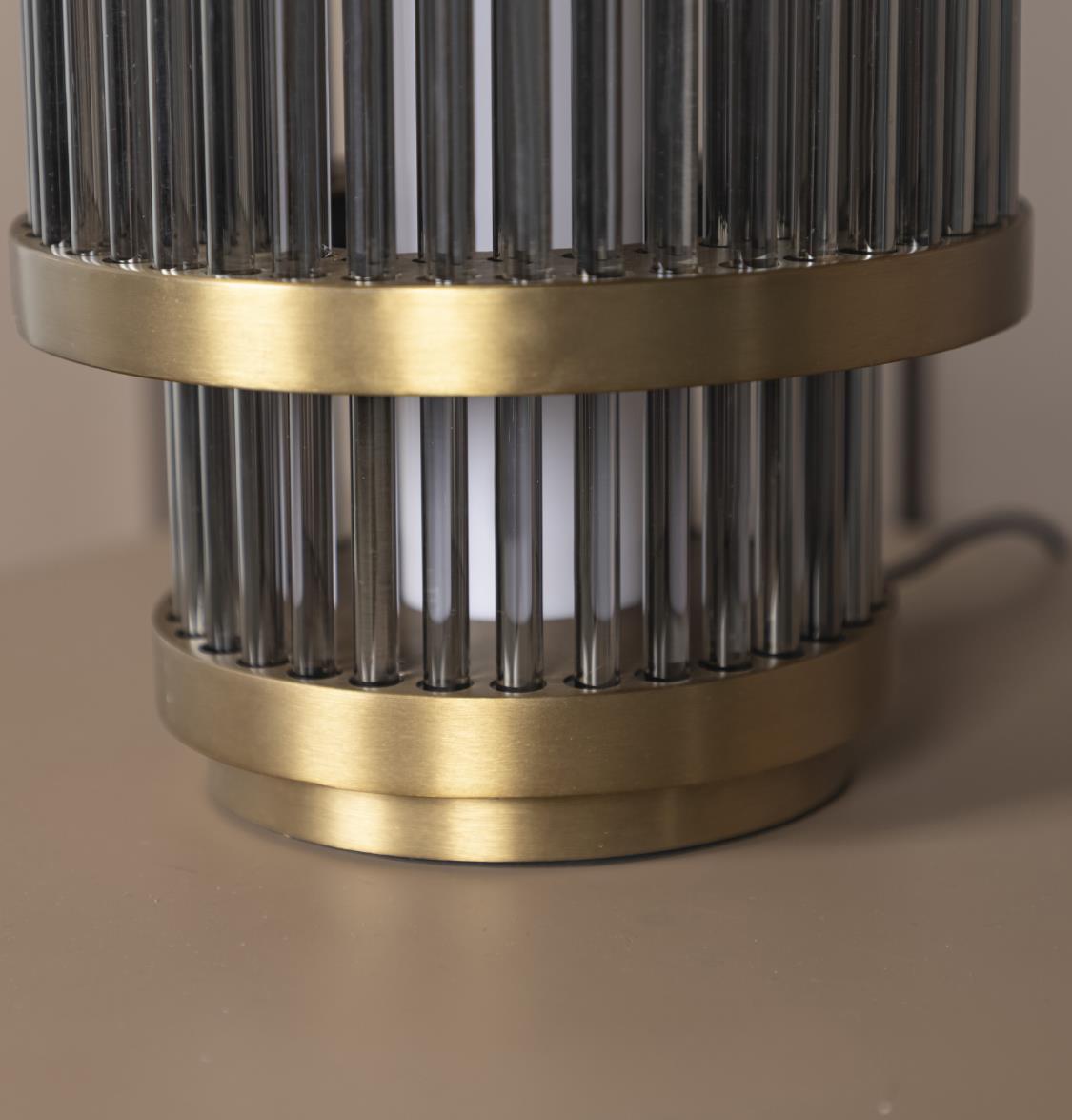 Nablus Transparent Glass Stick Antique Table Lamp - Heka Lighting & Trading Limited