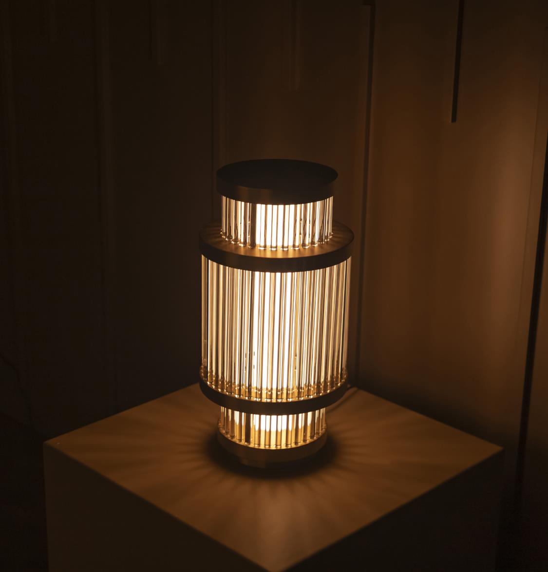 Nablus Transparent Glass Stick Antique Table Lamp - Heka Lighting & Trading Limited