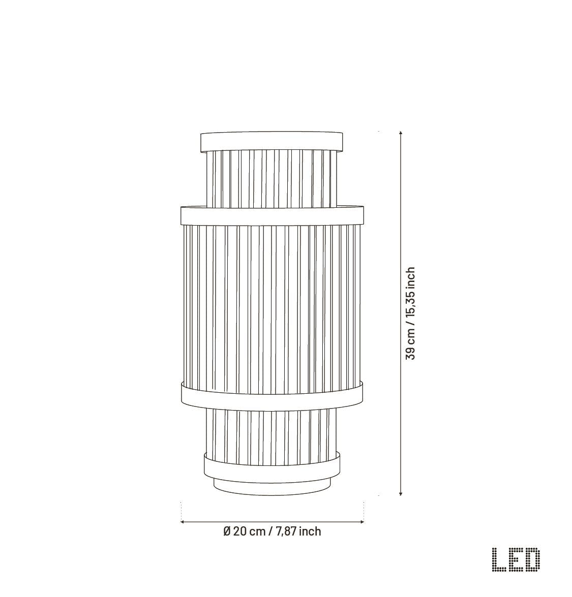 Nablus Transparent Glass Stick Antique Table Lamp - Heka Lighting & Trading Limited