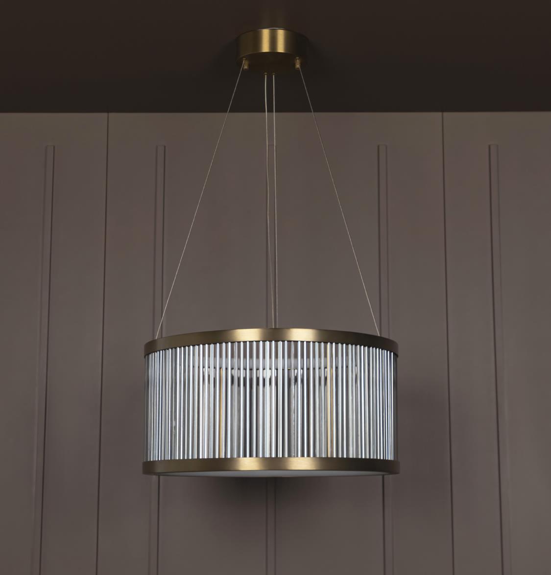 Nablus Transparent Glass Stick Antique Chandelier - 60Cm - Heka Lighting & Trading Limited