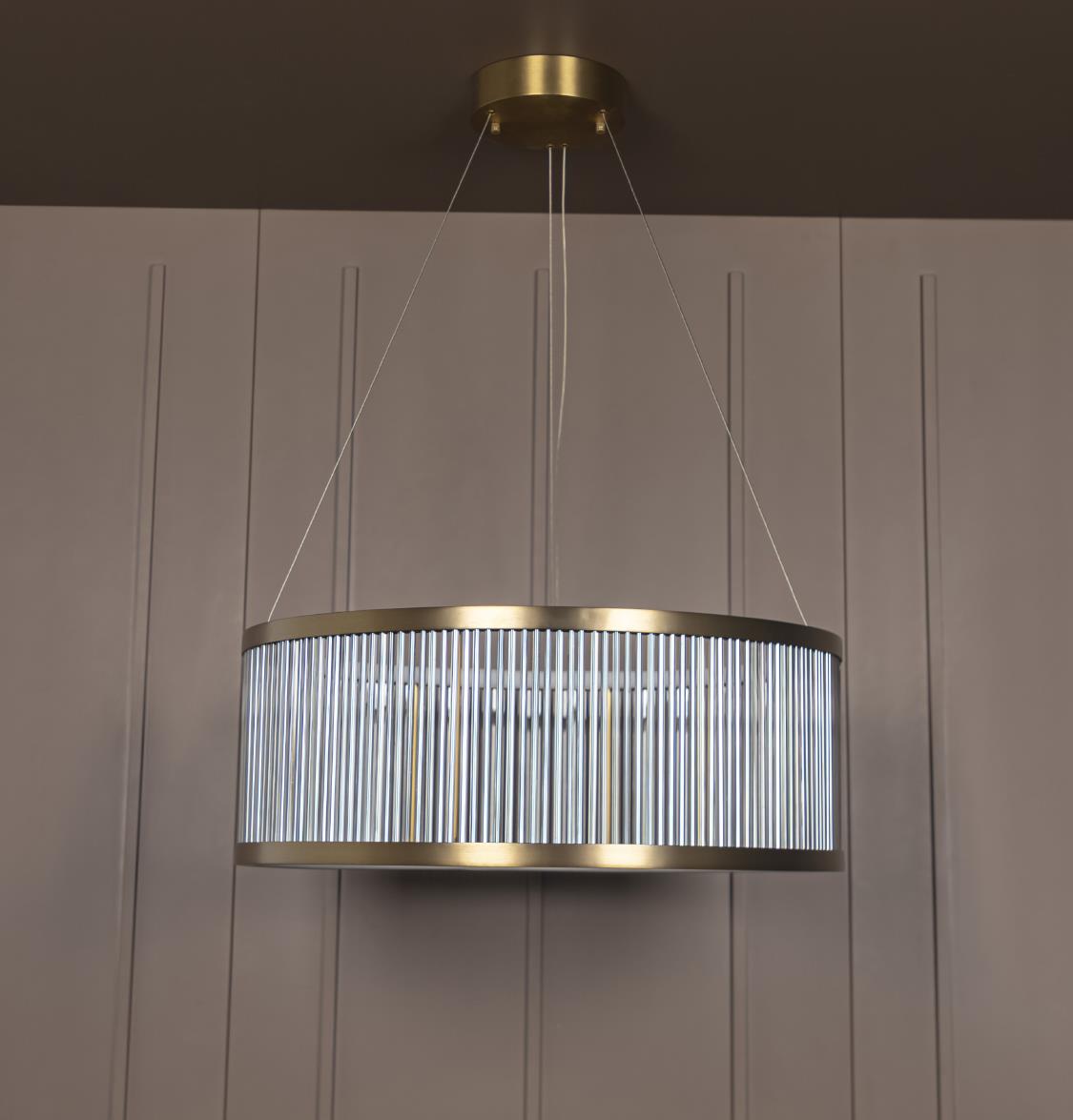 Nablus Transparent Glass Stick Antique Chandelier - 80Cm - Heka Lighting & Trading Limited